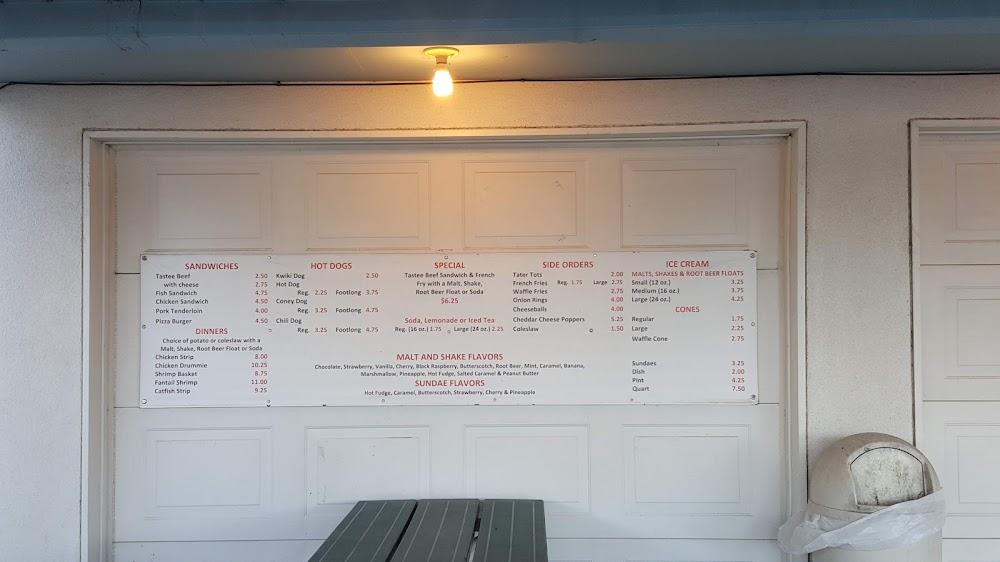 Tastee Treet Drive Inn Menu image 3